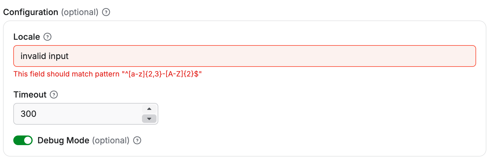 Apify Actor input schema with sub-schema editor